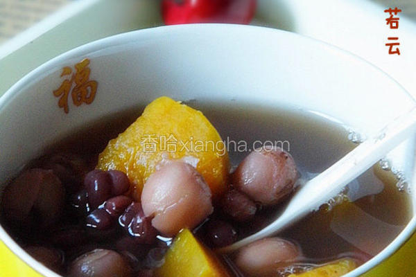 红豆南瓜甜汤
