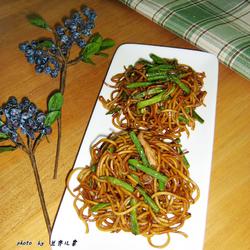 豇豆肉丝炒面的做法[图]