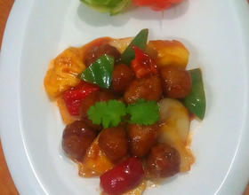 菠萝咕咾肉球[图]