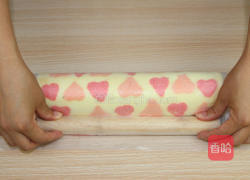 彩绘爱心蛋糕卷的做法图解46