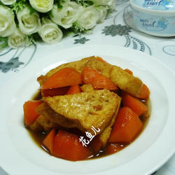 胡萝卜烧豆腐的做法[图]