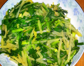 土豆丝炒韭菜[图]