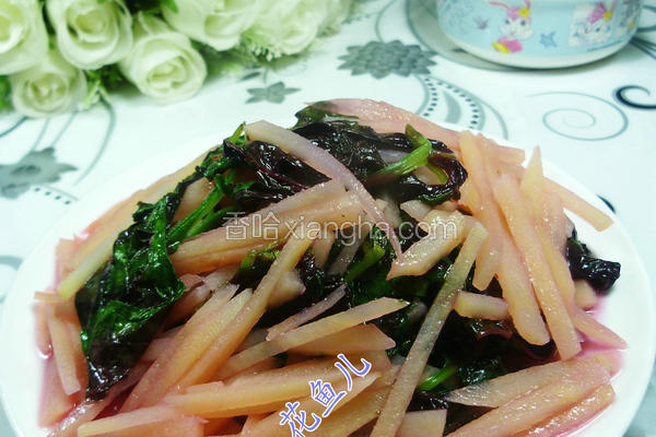 红苋菜炒土豆