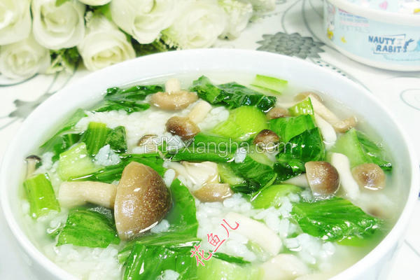 蟹味菇青菜泡饭