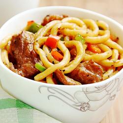 黑椒猪肉炒乌冬面的做法[图]