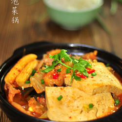 豆腐泡菜锅的做法[图]