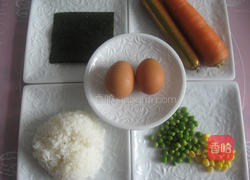 小熊炒饭的做法图解1