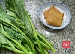 香干炒油菜蕻的做法图解1