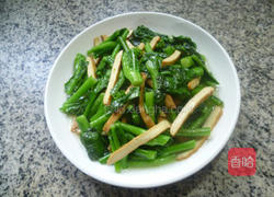 香干炒油菜蕻的做法图解11