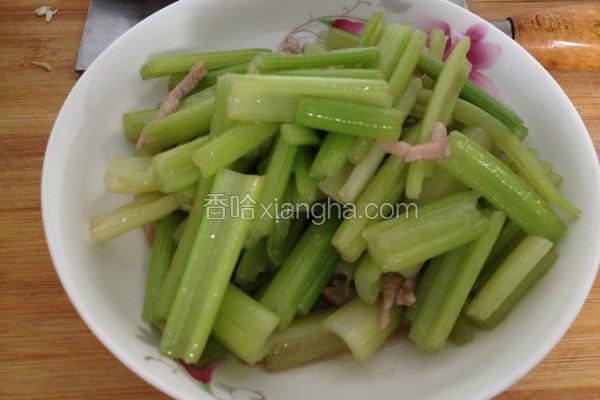 药芹炒肉丝