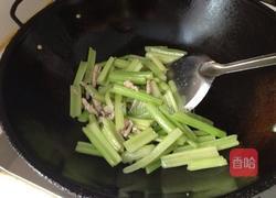 药芹炒肉丝的做法图解5