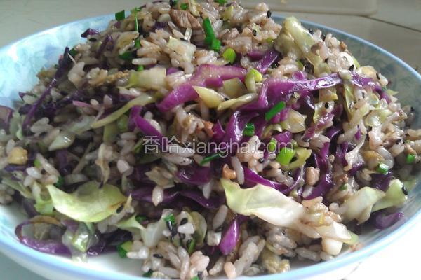 芝麻肉香蛋炒饭