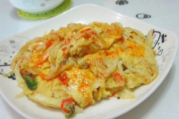 白菜丝煎蛋
