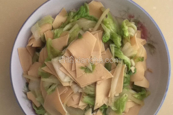 白菜烧干豆腐