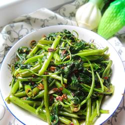 香辣豆豉炒通菜的做法[图]
