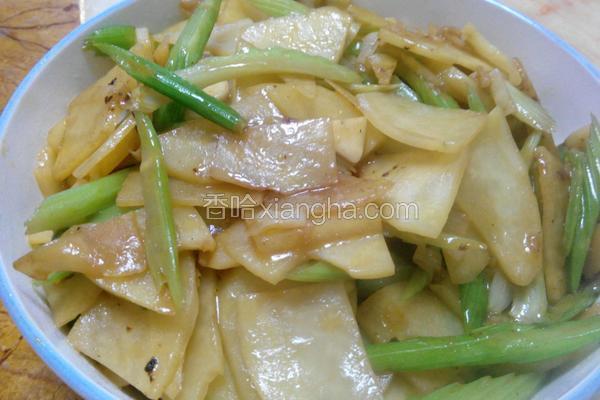 芹菜炒土豆片