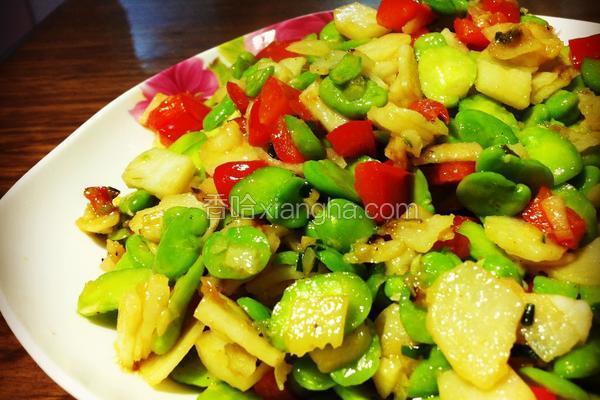 蚕豆米炒马蹄