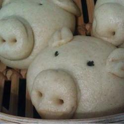 黑麦小猪豆沙包的做法[图]