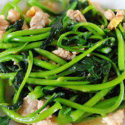木耳菜炒肉片的做法[图]