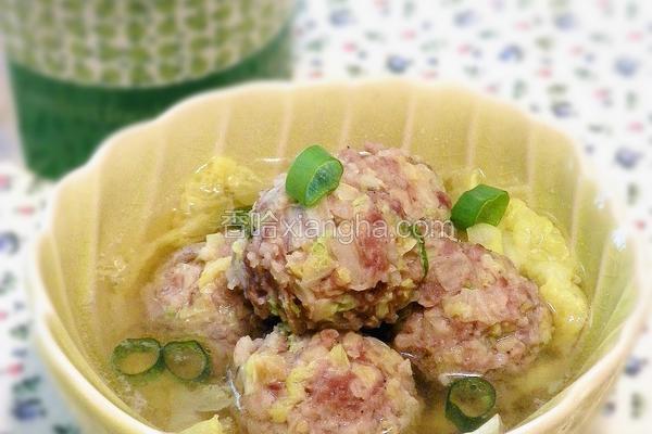 大白菜肉丸子