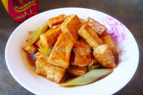 葱烧豆腐