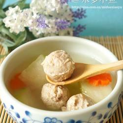 冬瓜肉丸清汤的做法[图]