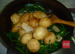 大蒜炒面筋的做法图解9