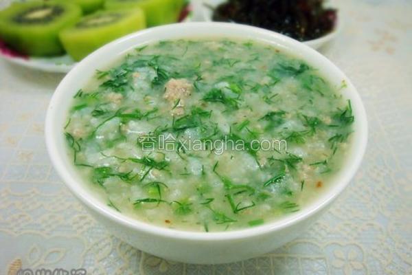 茴香瘦肉粥