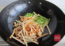 香干蒜薹炒肉丝的做法图解9