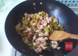酸菜豆花鸡的做法图解4