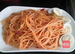 鸡蛋海苔西芹意粉的做法图解6