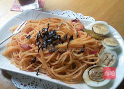 鸡蛋海苔西芹意粉的做法图解7