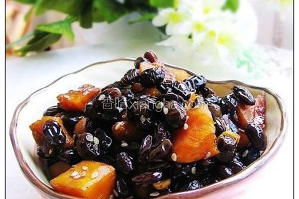 微波蜜黑豆南瓜