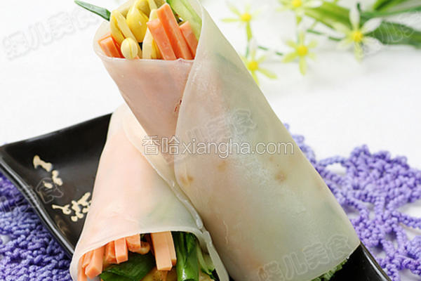 凉皮蔬菜卷