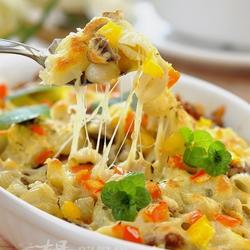 鸡肉蘑菇焗贝壳面的做法[图]