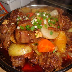 土豆萝卜柱侯牛排的做法[图]