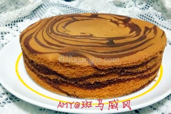 斑马戚风蛋糕
