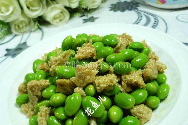 醉麸拌毛豆