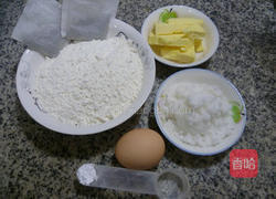 龙井茶香酥的做法图解1