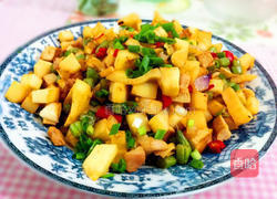 肉酱爆三丁的做法图解8