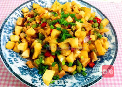 肉酱爆三丁的做法图解9