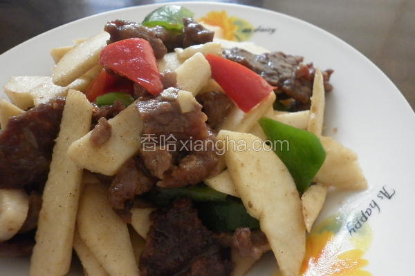 新笋炒牛肉片