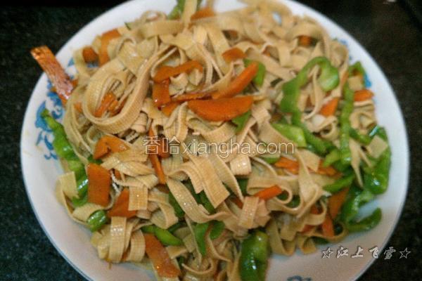 青椒炒干豆腐
