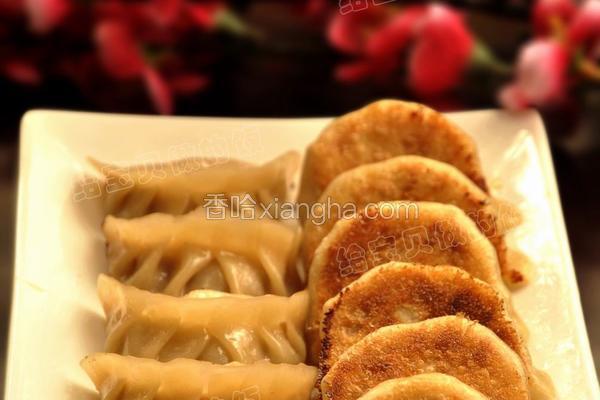杏鲍菇猪肉煎饺