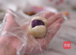 麻将紫薯冰皮月饼的做法图解11