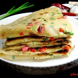 黑椒蔬菜鸡蛋饼的做法[图]