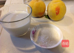 黄桃冰沙的做法图解1