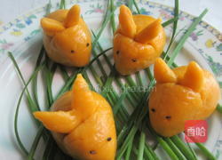 南瓜小兔兔的做法图解7