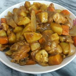 土豆咖喱鸡的做法[图]
