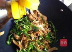 青椒肉丝炒水面筋的做法图解8
